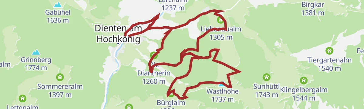 Route map: e-Bike Tour - Zachhofalm Runde